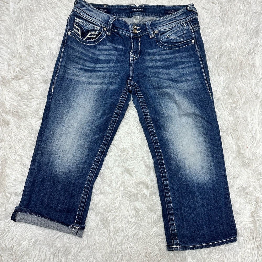 Vigoss Blue Cropped Jeans for Women